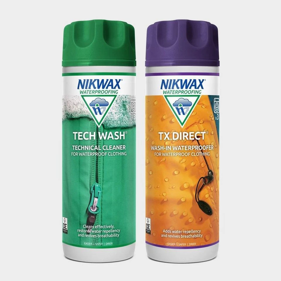 Nikwax Tech Wash And TX Direct 300ml Twin Pack