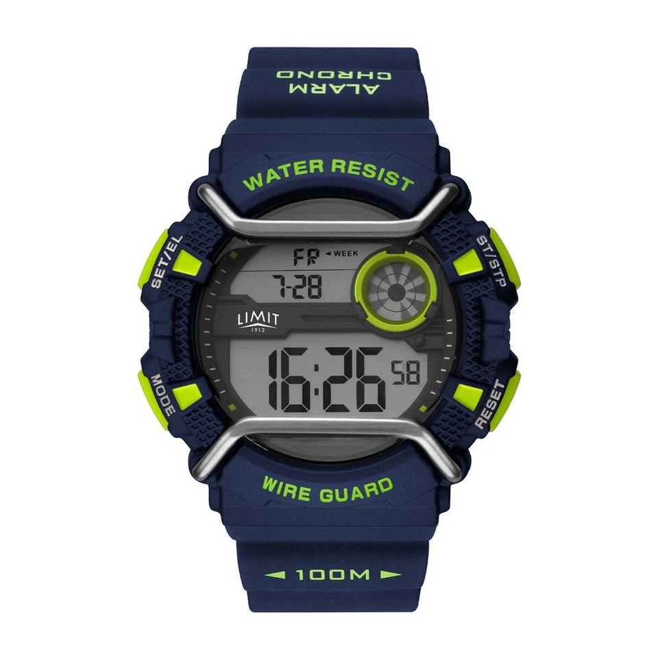 Digital Watch Blue/Lime Face - Image 3