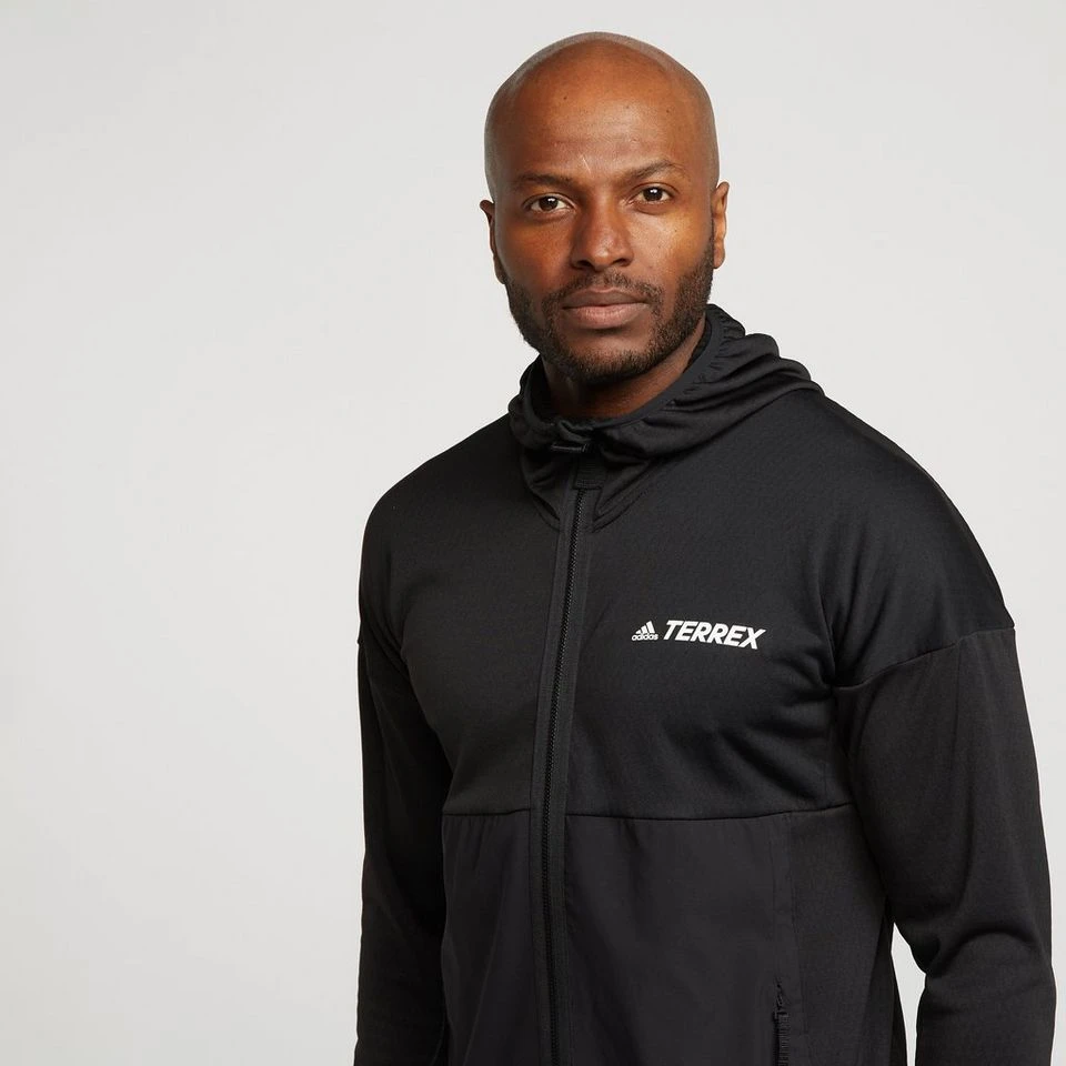 Adidas TERREX Men’s Terrex Tech Flooce Hooded Hiking Fleece Jacket - Image 4